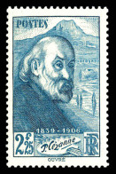 ** N°421B, Non émis: Cézanne 2f 25 Bleu-vert. SUPERBE. R.R. (certificat)  Qualité: **  Cote: 9000 Euros - Unused Stamps