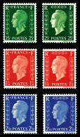 ** N°701A/F, Série Non émise De Londres, Les 6 Valeurs TTB (certificat)  Qualité: **  Cote: 960 Euros - Unused Stamps