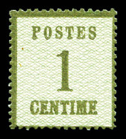 ** N°1, 1c Vert-bronze, TTB (signé)  Qualité: ** - Unused Stamps
