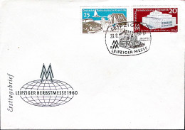 1960-GERMANIA ORIENTALE DDR Fiera Di Lipsia Serie Cpl. (497/8) Fdc - Covers & Documents