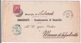 1887-BOVOLONE C 2+sbarre (31.12) Su Piego - Marcophilia