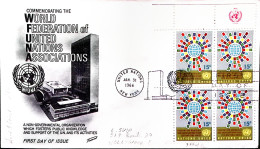 1966-Nazioni Unite-ONU New York Feder Mondiale Associazioni Pro ONU C.15 Blocco  - Sonstige & Ohne Zuordnung
