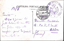 1915-Posta Militare/4^ DIVISIONE C.2 (14.8) Su Cartolina Franchigia Non Ufficial - Marcophilia