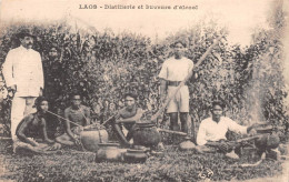 LAOS - Distillerie Et Buveurs D'alcool - Voyagé 1923 (2 Scans) - Laos