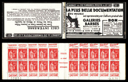 ** N°283-C27, Série 325-A, BARBES Et EU, Avec 1 Timbre Isolé Au Type I Case 5, Daté Du 9.5.34. SUP. R.R. (certificat)  Q - Alte : 1906-1965