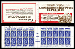 ** N°368-C1, Série 50, GUEULES CASSEES Et EU, Daté Du 31.1.39, TTB  Qualité: ** - Anciens : 1906-1965