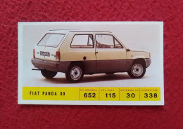 SPAIN ANTIGUO CROMO DE CROMOS DIDEC OLD COLLECTIBLE CARD CHROME CHROMO COCHE CAR VOITURE AUTO FIAT PANDA 30 ITALIA ITALY - Sonstige & Ohne Zuordnung