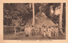 NOUVELLE CALEDONIE - Indigènes De Saint Louis - Animé - Carte Postale Ancienne - Nouvelle-Calédonie