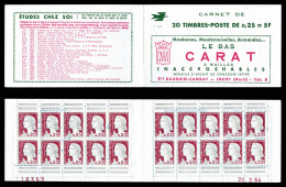 ** N°1263-C3, Série 5-64, LE BAS CARAT Et EU, Daté Du 20.2.64, TB  Qualité: ** - Vecchi : 1906-1965