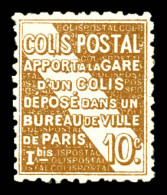 ** N°28D, (N° Maury), NON EMIS: 10c Brun Sur Jaune, Apport à La Gare, Très Bon Centrage, GRANDE RARETE, SUPERBE (certifi - Mint/Hinged