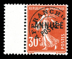 ** N°58-CI 1, 30c Semeuse Surchargé 'ANNULE', Bdf, Bon Centrage. SUP (signé Calves)  Qualité: **  Cote: 450 Euros - Cours D'Instruction