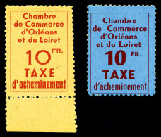 ** N°2/3, Orléans, Les 2 Valeurs, SUP (certificat)  Qualité: **  Cote: 650 Euros - War Stamps