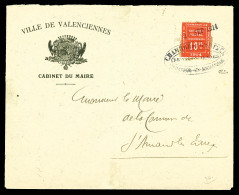 O N°1, 10c Vermillon Sur Lettre Avec Obl De La Chambre De Commerce, SUPERBE (signé Calves/certificat)  Qualité: Oblitéré - Guerre (timbres De)