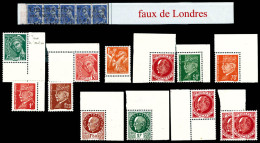 ** N°1/13, FAUX DE LONDRES, Série Complète (sauf 9) + N°13 X 3ex. TTB  Qualité: **  Cote: 858 Euros - Befreiung