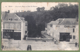 CPA - SOMME - POIX - VUE DE LA PLACE ET PONT SAINT MARTIN - Animation, Commerces, Chapellerie - Poix-de-Picardie