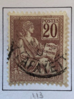 Timbre 113 Oblitéré Cote 12€ - Usados