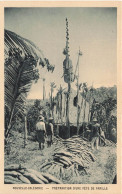 NOUVELLE CALEDONIE - Préparation D'une Fête De Famille - Animé - Carte Postale Ancienne - Neukaledonien