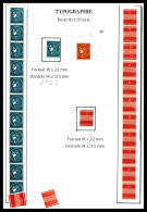 ** Ce 1a, Ce 2 Et BH 4: Roulettes D'essais TB  Qualité: **  Cote: 281 Euros - Proofs, Unissued, Experimental Vignettes