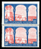 ** N°263c, Centenaire De L'Algérie Francaise: Non Dentelé Tenant à Dentelé. Moins De 10 Paires Possibles, Fraicheur Post - Unused Stamps