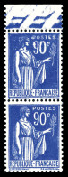 * N°368, 90c Paix, 'gros 90' Tenant à Normal Bdf. TB  Qualité: * - Unused Stamps