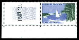 ** N°1312a, 30c Arcachon: Sans 'Postes', Cdf Daté, TTB  Qualité: **  Cote: 350 Euros - Unused Stamps