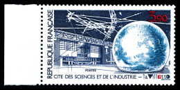 ** N°2409b, La Villette, Bleu Foncé Omis, Bord De Feuille. SUP (signé Scheller/certificat)  Qualité: **  Cote: 800 Euros - Unused Stamps