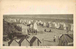 85 - Saint Jean De Monts - La Plage - Animée - Scènes De Plage - Automobiles - Correspondance - CPA - Oblitération Ronde - Saint Jean De Monts