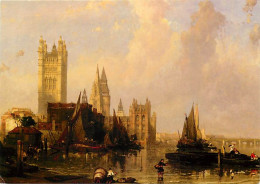 Art - Peinture - David Roberts - The Houses Of Parliament From Millbank, 1861 (détail) - CPM - Carte Neuve - Voir Scans  - Peintures & Tableaux