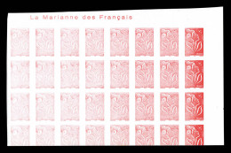 ** N°3734, Lamouche TVP Rouge: Impression Défectueuse Sur Bloc De 24 Non Dentelé, Coin De Feuille Avec Mention 'La Maria - Unused Stamps