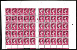 ** N°59, 30c Rose En Feuille De 50 Exemplaires Millésime '4', TRES BON CENTRAGE, SUPERBE (certificat)  Qualité: **  Cote - Full Sheets