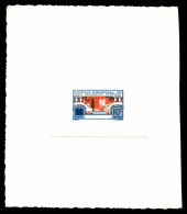 (*) N°213, 1924, Expo Des Arts Décoratifs: épreuve De Couleur 'L'Architecture' Sans Faciale En Orange Et Bleu. SUPERBE.  - Prueba De Artistas