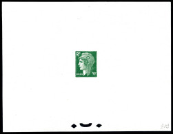 * Non émis (1945) Marrianne De Piel, épreuve à 50c En Vert Sur Papier Gommé. TB. R. (certificat)  Qualité: * - Prove D'artista