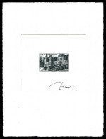 (*) N°878, Non émis: Fontainebleau, épreuve D'artiste Signée Du Graveur Decaris, SUP (certificat)  Qualité: (*) - Artist Proofs