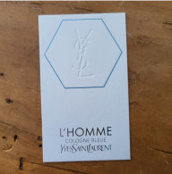 Carte YSL L'homme Cologne Bleue - Modernes (à Partir De 1961)