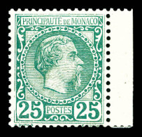 ** N°6, 25c Vert, Bord De Feuille, Fraîcheur Postale, Bon Centrage. SUP (certificat)  Qualité: ** - Unused Stamps