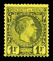 * N°9, 1F Noir Sur Jaune, Grande Fraîcheur, TTB (signé Scheller/certificat)  Qualité: *  Cote: 2700 Euros - Unused Stamps