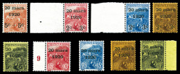 ** N°34/42, Série Orphelins Surchargés, Les 9 Valeurs TTB (certificat)  Qualité: **  Cote: 850 Euros - Unused Stamps