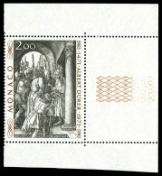 ** N°876A, Non émis: Légende Albert Dûrer Au Lieu De Albrecht Coin De Feuille, TTB (certificat)  Qualité: **  Cote: 5500 - Unused Stamps