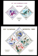 ** N°11/12, JO De Moscou Et Lake Placid, TB  Qualité: **  Cote: 600 Euros - Blocks & Sheetlets