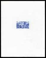 (*) N°43/49, Série Tchad Au Rhin En 7 épreuves D'Artiste En Bleu Outremer Sur Papier Filigrané (17x 21,5 Cm), R.R.R (cer - Unused Stamps