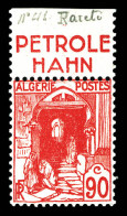 ** N°137Aa, 90c Rouge Avec Bande Pub Supérieure 'PETROLE HAHN'. SUP. R. (certificat)  Qualité: **  Cote: 2700 Euros - Unused Stamps