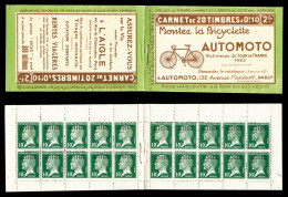 ** Carnets N°9-C1, Série 49-C, AUTOMOTO Et AIGLE. SUP  Qualité: **  Cote: 350 Euros - Unused Stamps