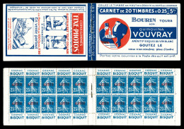 ** Carnets N°14-C1, Série 81-B, VOUVRAY Et FIX PHOTO. SUP. R. (certificat)  Qualité: ** - Unused Stamps