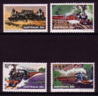 AUSTRALIEN MI-NR. 680-683 POSTFRISCH(MINT) EISENBAHNEN Und DAMPFLOKOMOTIVEN 1979 - Trenes