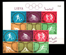 Libyen 160-165 B Und Block 8 B Postfrisch #GD086 - Libia