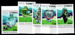 Kongo (Brazzaville) 1371-1375 Postfrisch Schifffahrt #GA649 - Sonstige & Ohne Zuordnung