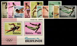 Burundi 125-134 A Und Block 5 A Postfrisch #GD054 - Other & Unclassified