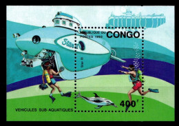 Kongo (Brazzaville) Block 112 Mit 1376 Postfrisch Schifffahrt #GA650 - Altri & Non Classificati