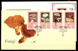 Ciskei 110-113 Und Block 2 Gestempelt Als FDC / Pilze #GC417 - Ciskei