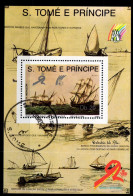 Sao Tome E Principe 1129 Gestempelt Block Schifffahrt #GA572 - Sao Tomé Y Príncipe